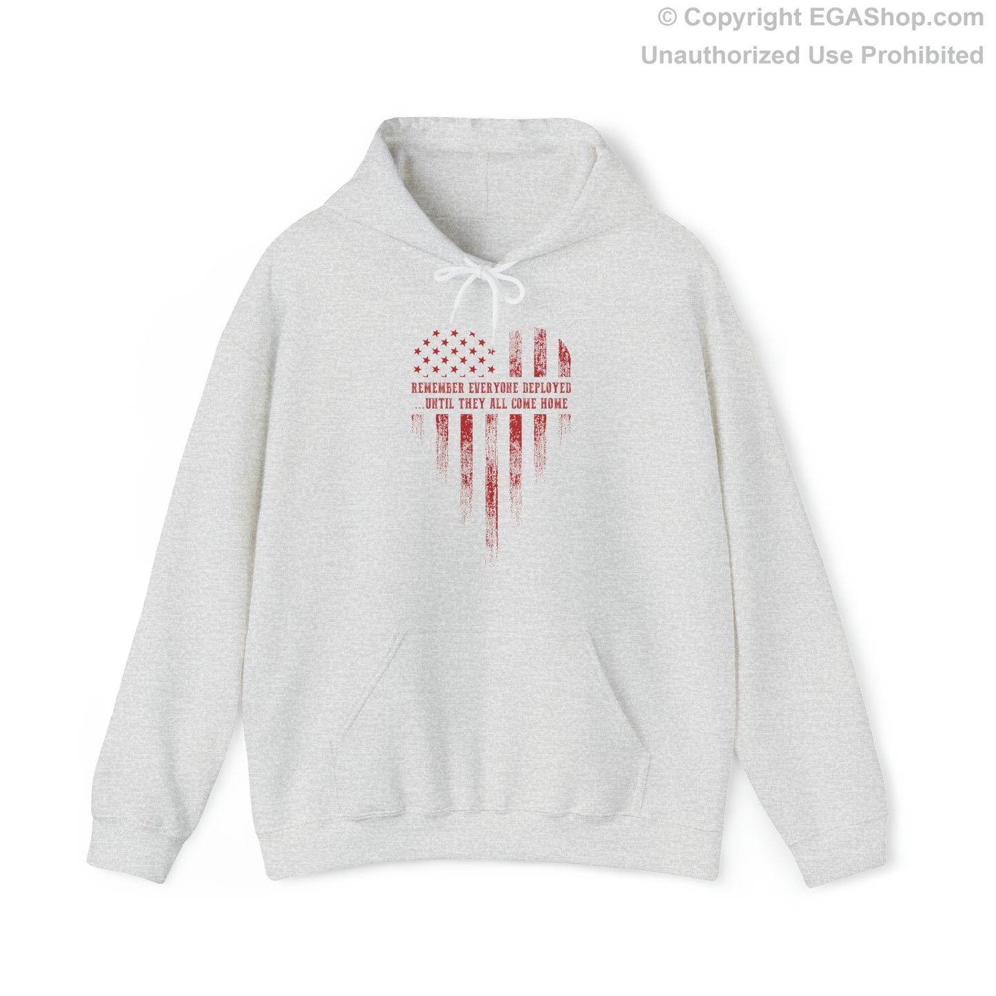 Hoodie: R.E.D. Heart American Flag
