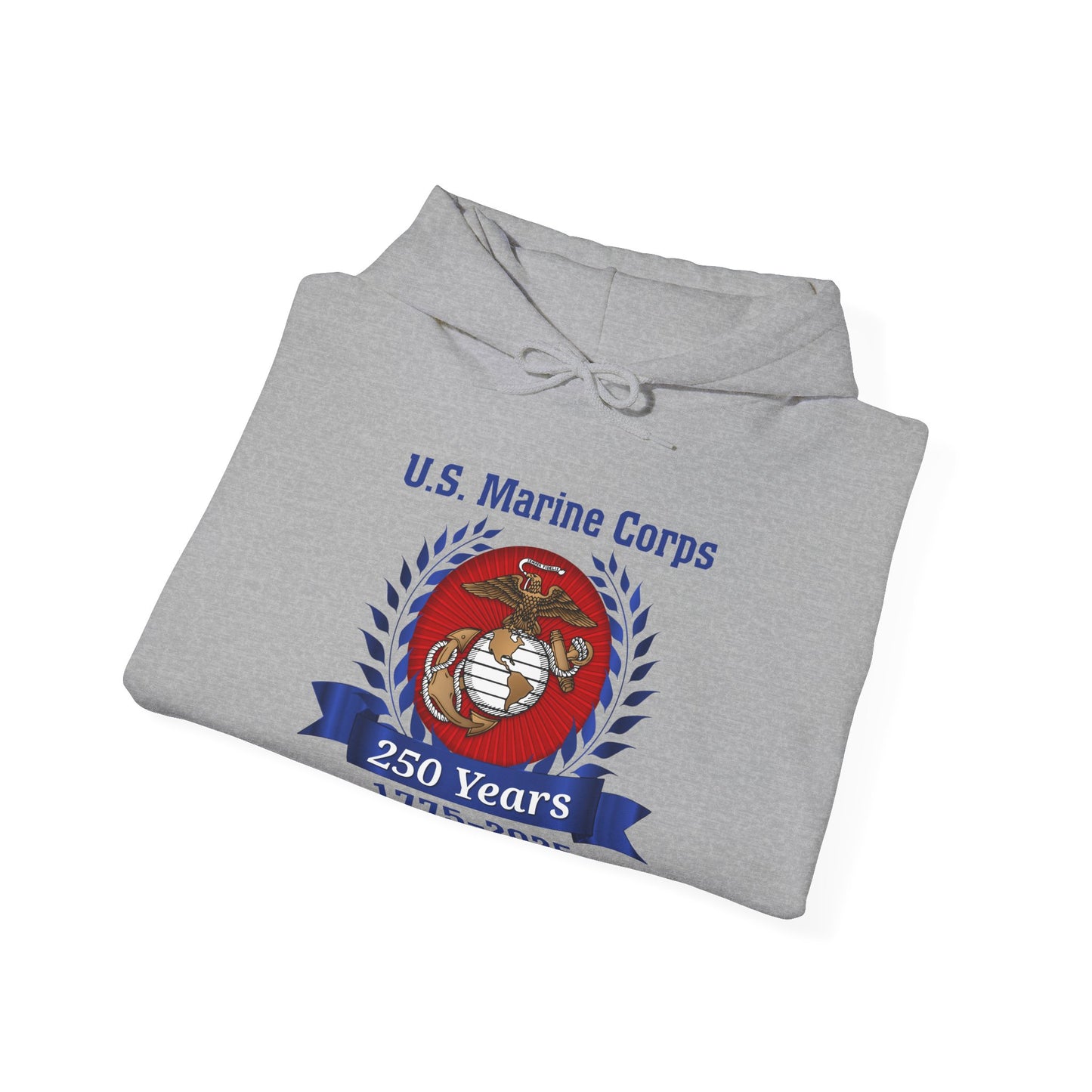 U.S. Marine Corps 250 Years Hoodie, Unisex Pullover, Commemorative Apparel