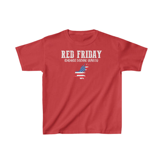 T-Shirt, Youth: R.E.D. Friday with American Flag Eagle