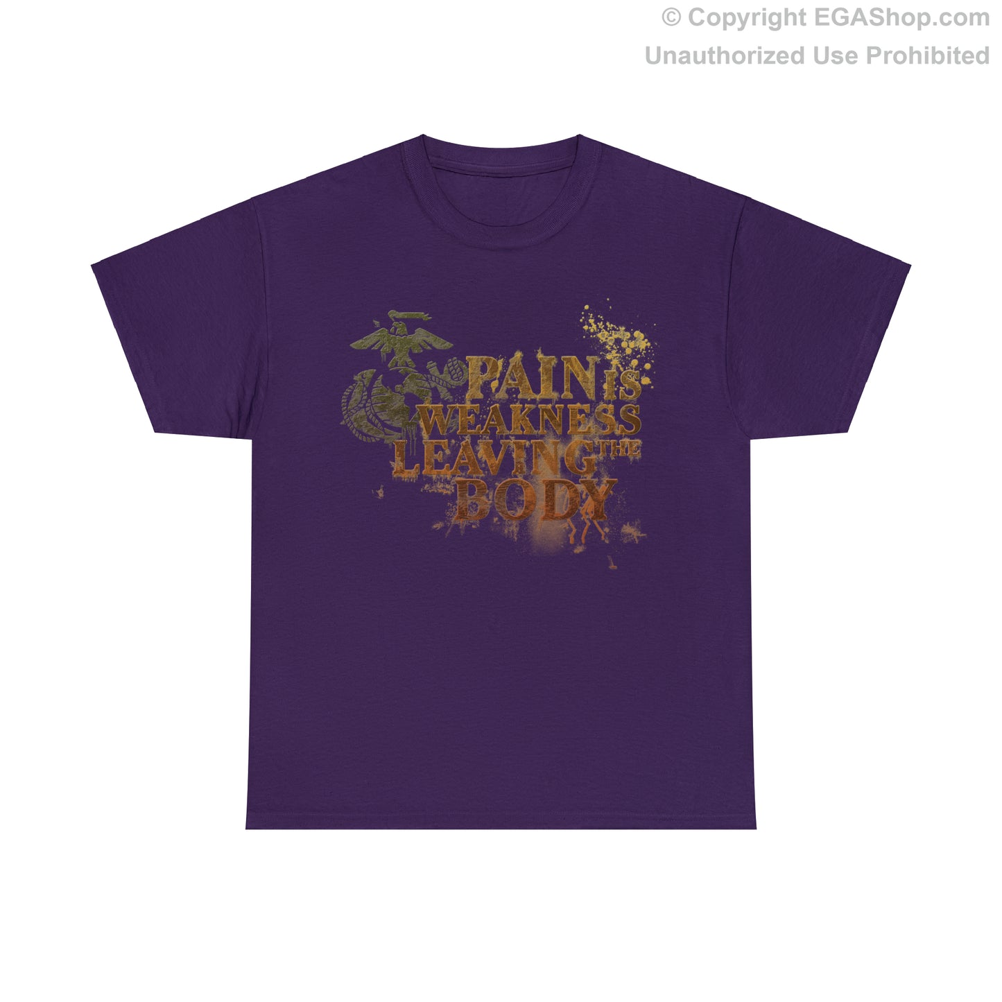 T-Shirt: Pain is Weakness Leaving the Body (Marine Corps)