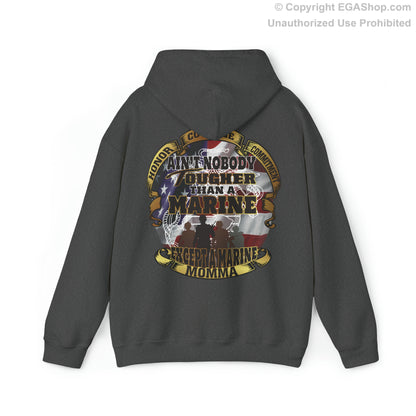 Hoodie: Nobody Tougher than a Marine Except a Marine Momma