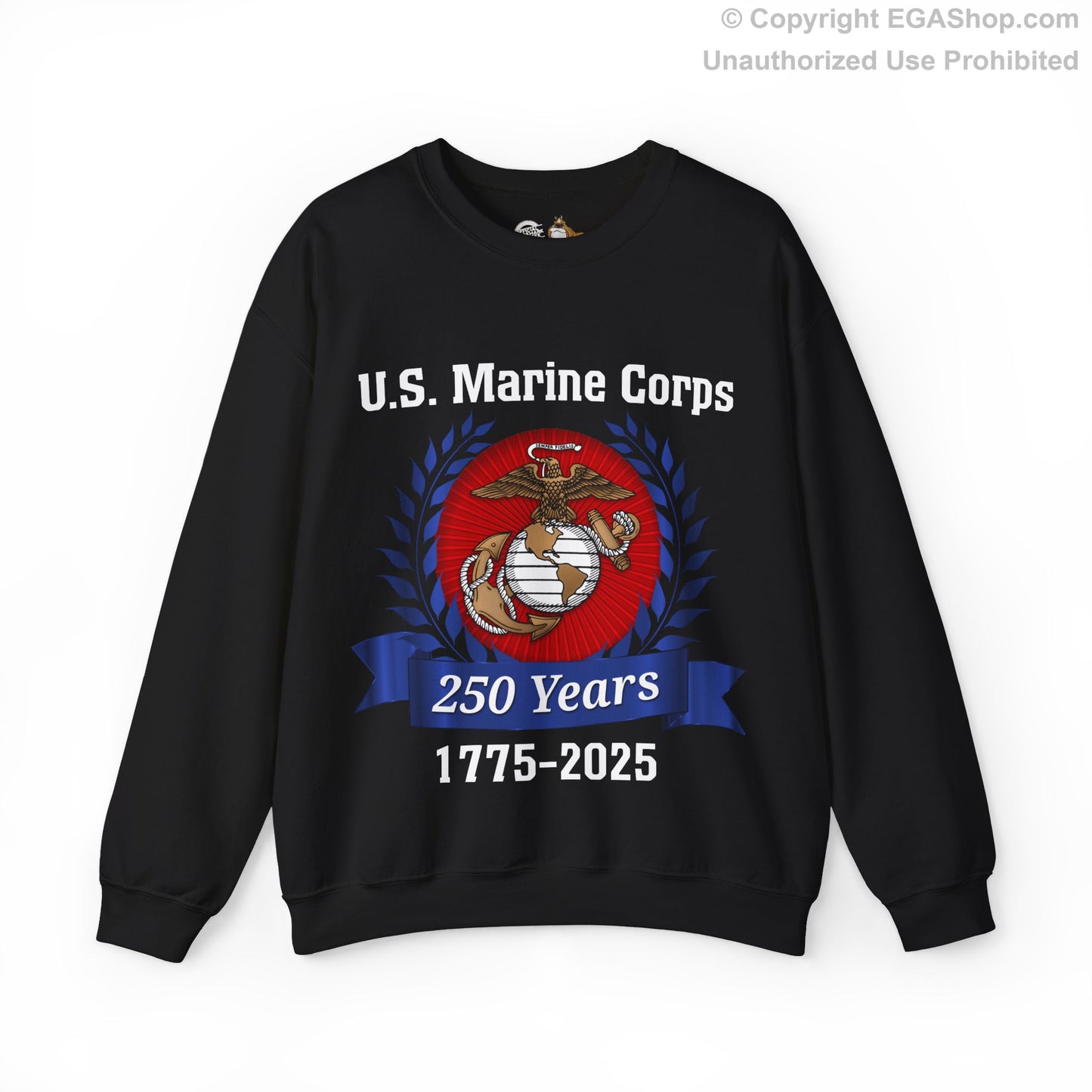 U.S. Marine Corps 250 Years Sweatshirt, Unisex Pullover, Commemorative Apparel