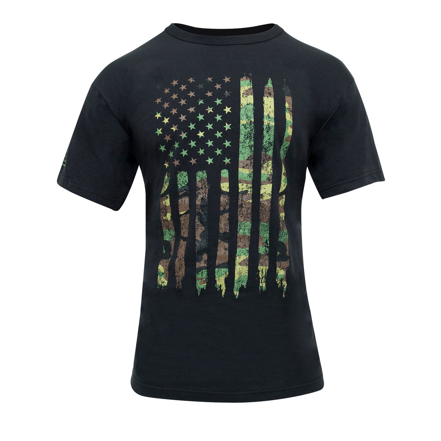 T-Shirt: Distressed US Flag Athletic Fit