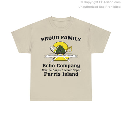 T-Shirt: Echo Co. MCRD Parris Island (2nd Battalion Crest)