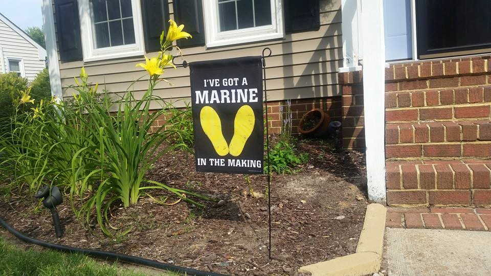 Garden Flag: Marine in the Making (Black, 2nd Btn)