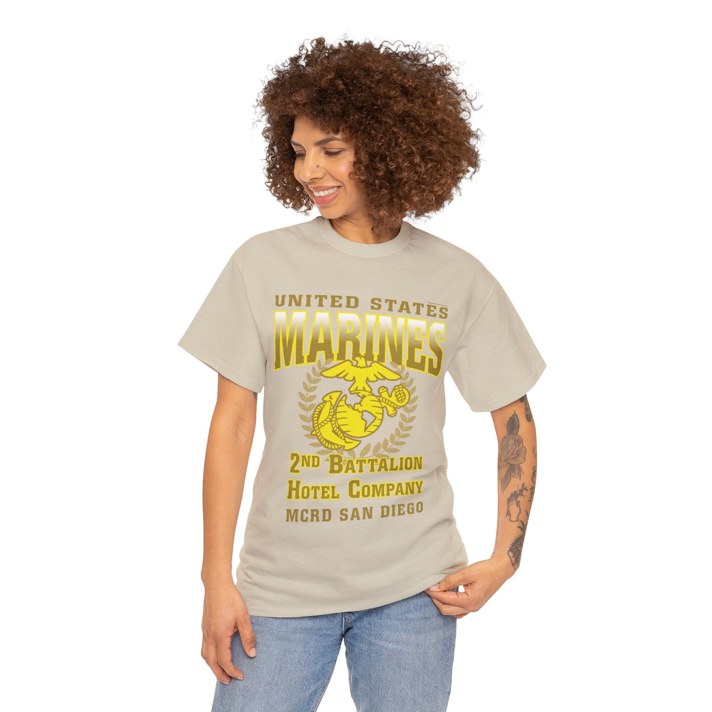 T-Shirt: Hotel Co. MCRD San Diego (EGA + Back Proud Family)