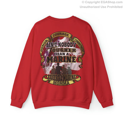 Sweatshirt: Nobody Tougher than a Marine Except a Marine Momma
