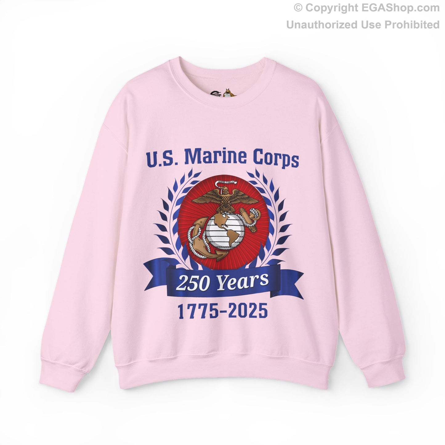 U.S. Marine Corps 250 Years Sweatshirt, Unisex Pullover, Commemorative Apparel