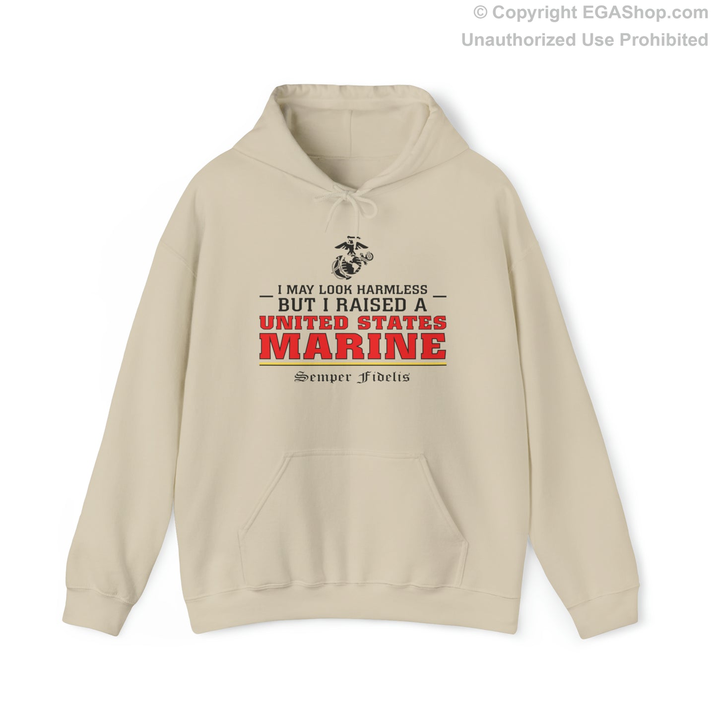 Hoodie: I May Look Harmless but I Raised a US Marine
