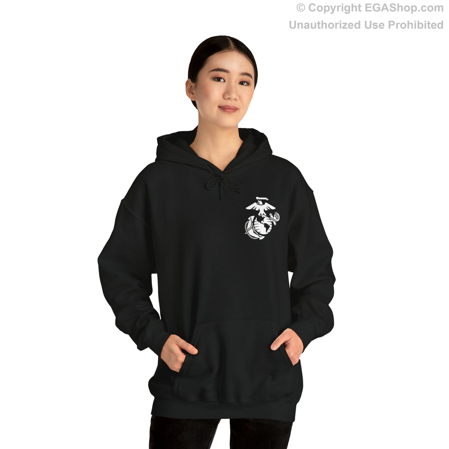 Hoodie: Kilo Co. MCRD San Diego (3rd Battalion Crest on BACK)