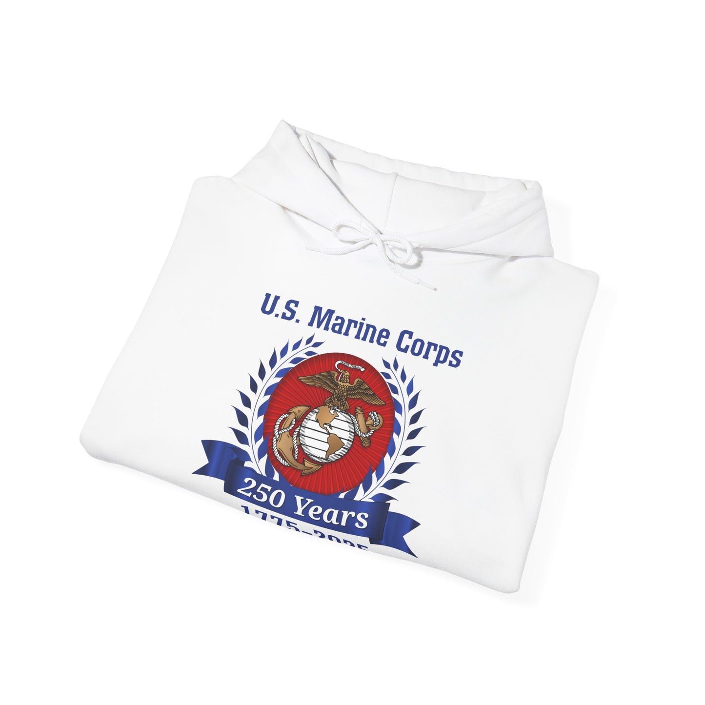 U.S. Marine Corps 250 Years Hoodie, Unisex Pullover, Commemorative Apparel