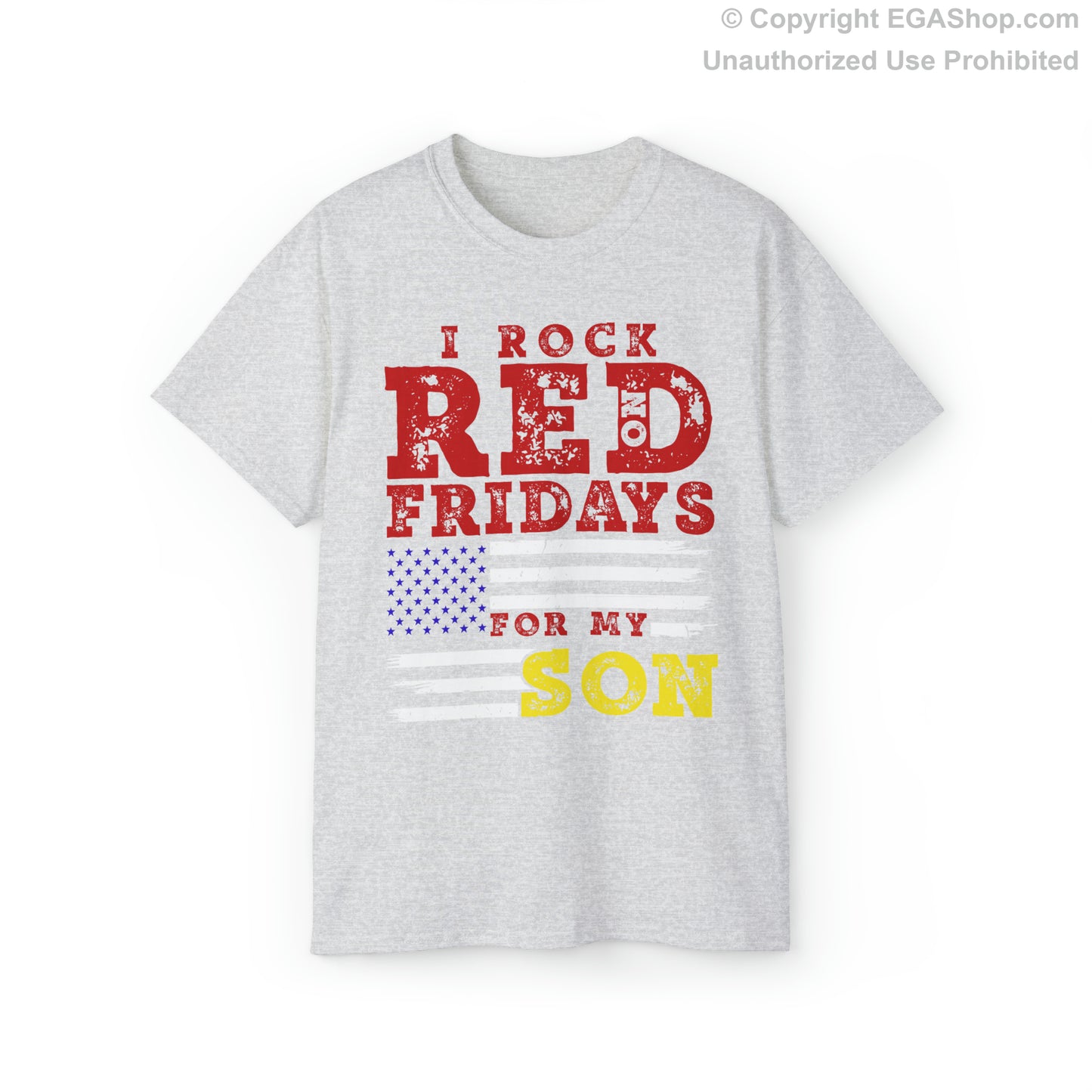 T-Shirt, Unisex: Rock Red For My Son