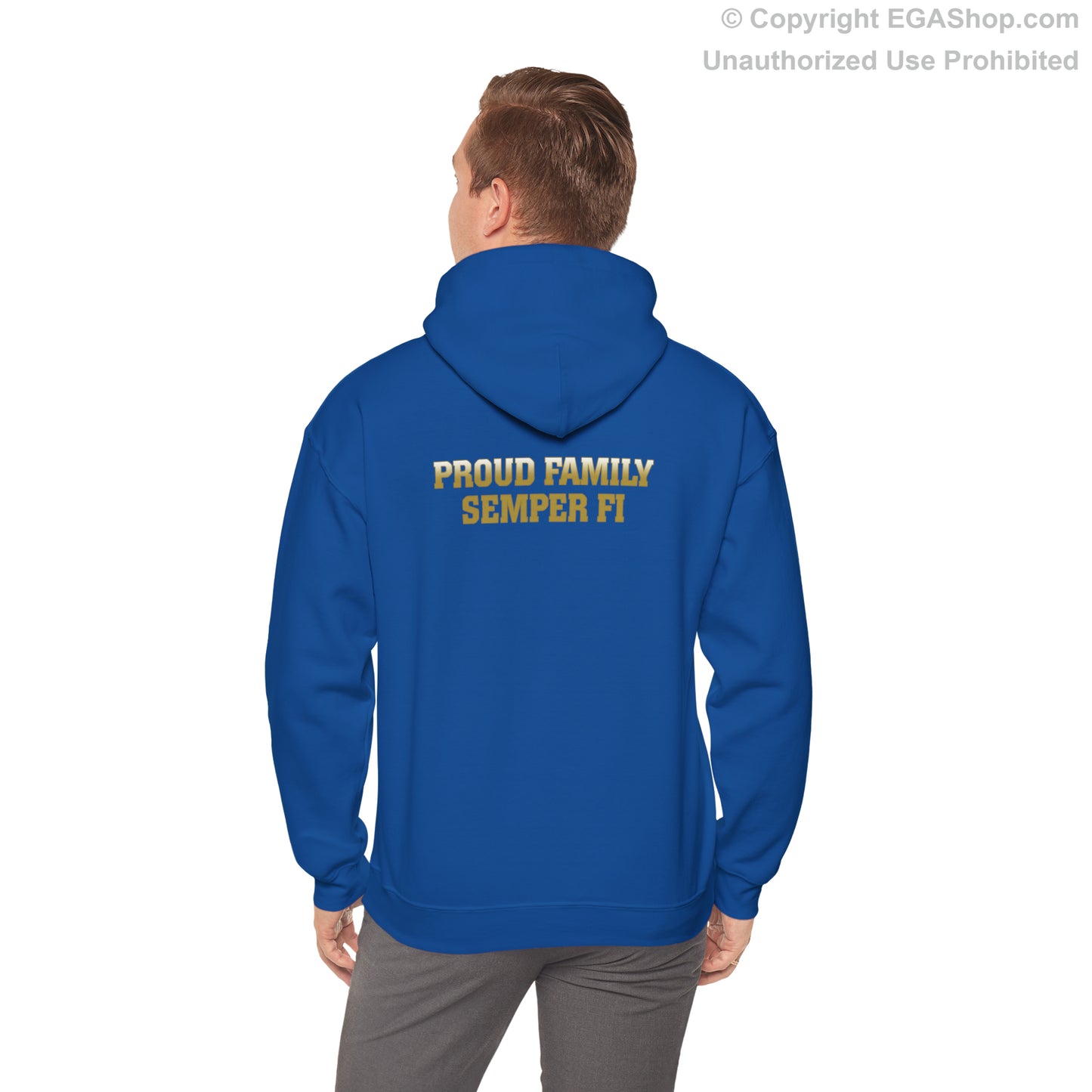 Hoodie: Kilo Co. MCRD San Diego (EGA + Back Proud Family)