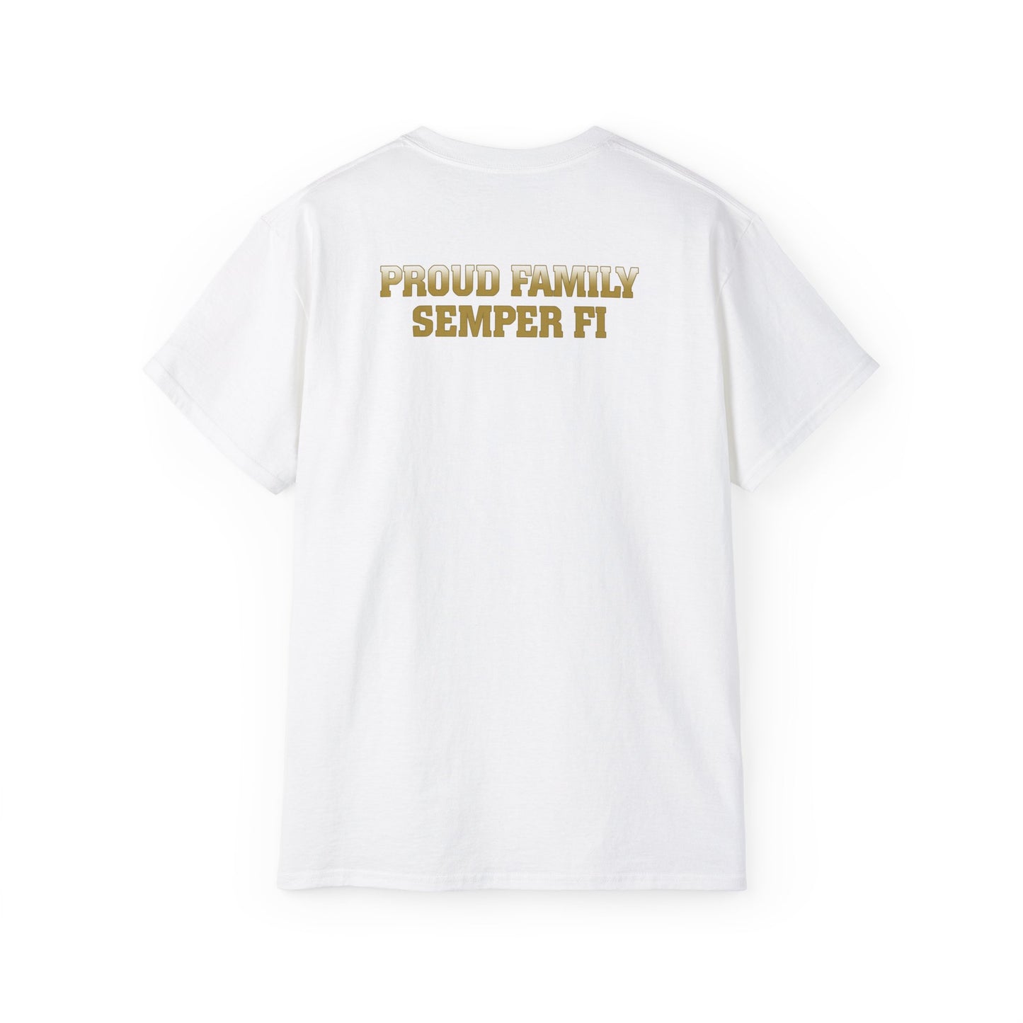 T-Shirt: Delta Co. MCRD Parris Island (EGA + Back Proud Family)
