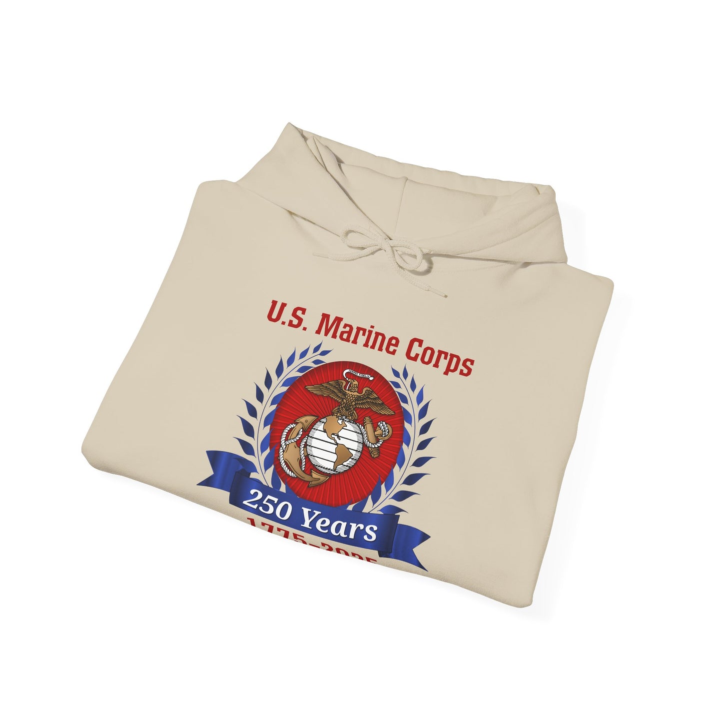 U.S. Marine Corps 250 Years Hoodie, Unisex Pullover, Commemorative Apparel