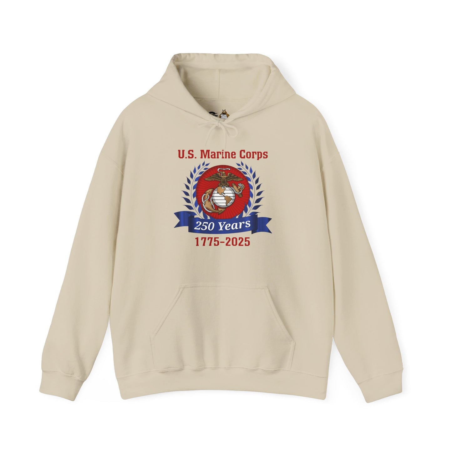 U.S. Marine Corps 250 Years Hoodie, Unisex Pullover, Commemorative Apparel