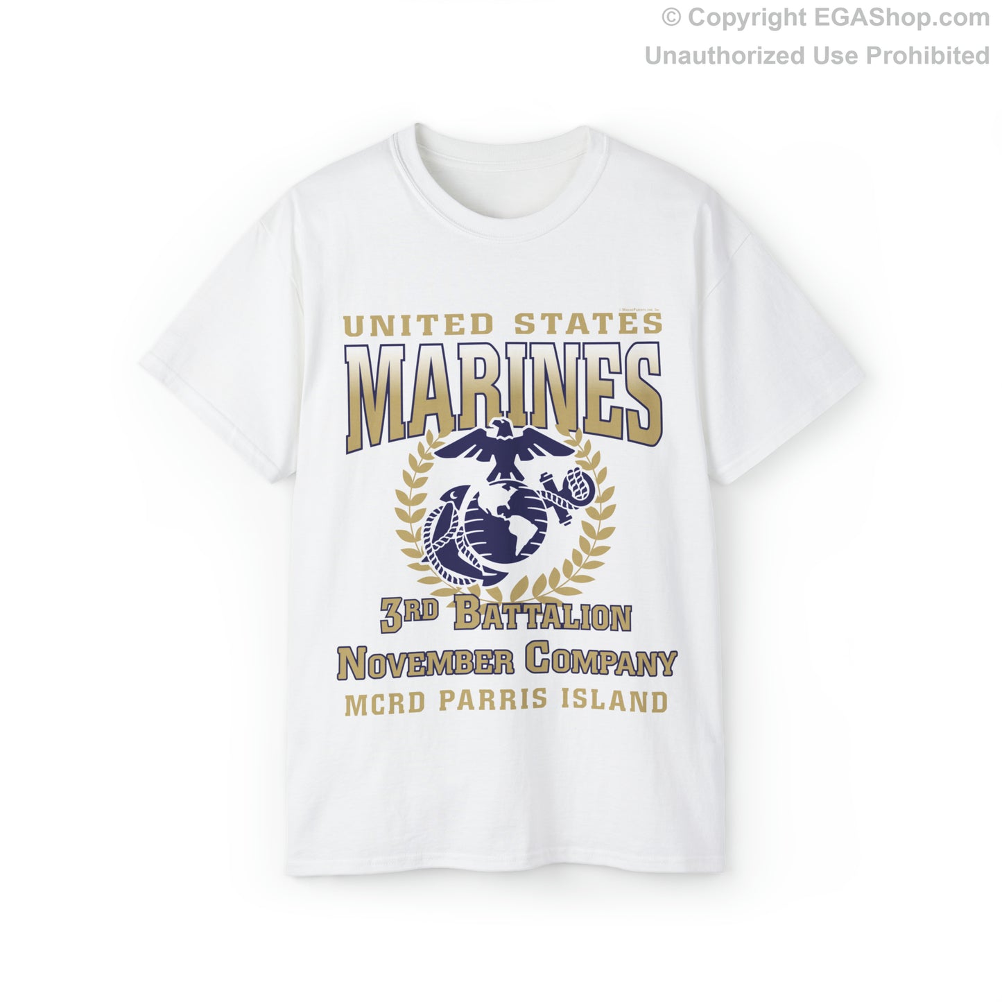 T-Shirt: November Co. MCRD Parris Island (EGA + Back Proud Family)