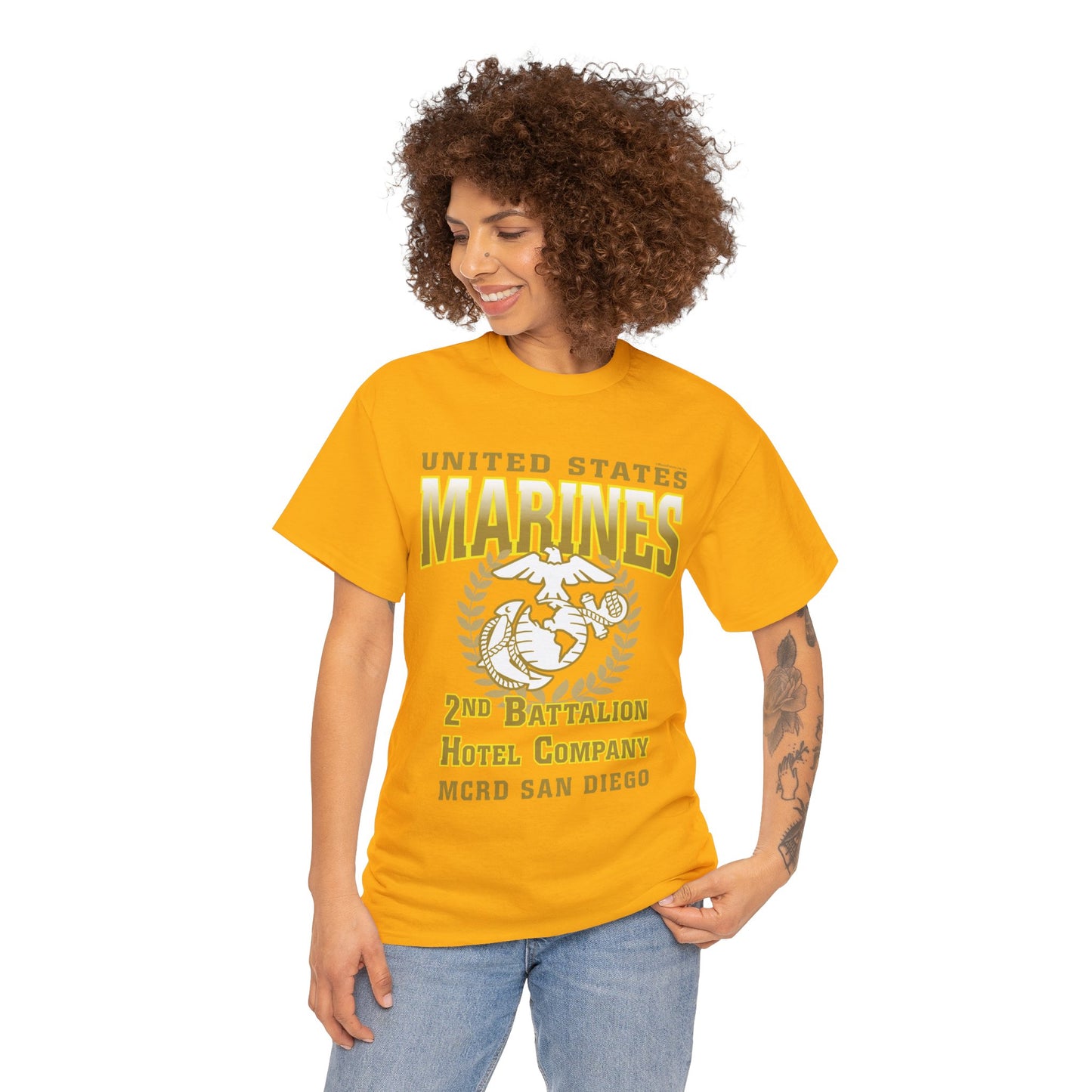 T-Shirt: Hotel Co. MCRD San Diego (EGA + Back Proud Family)