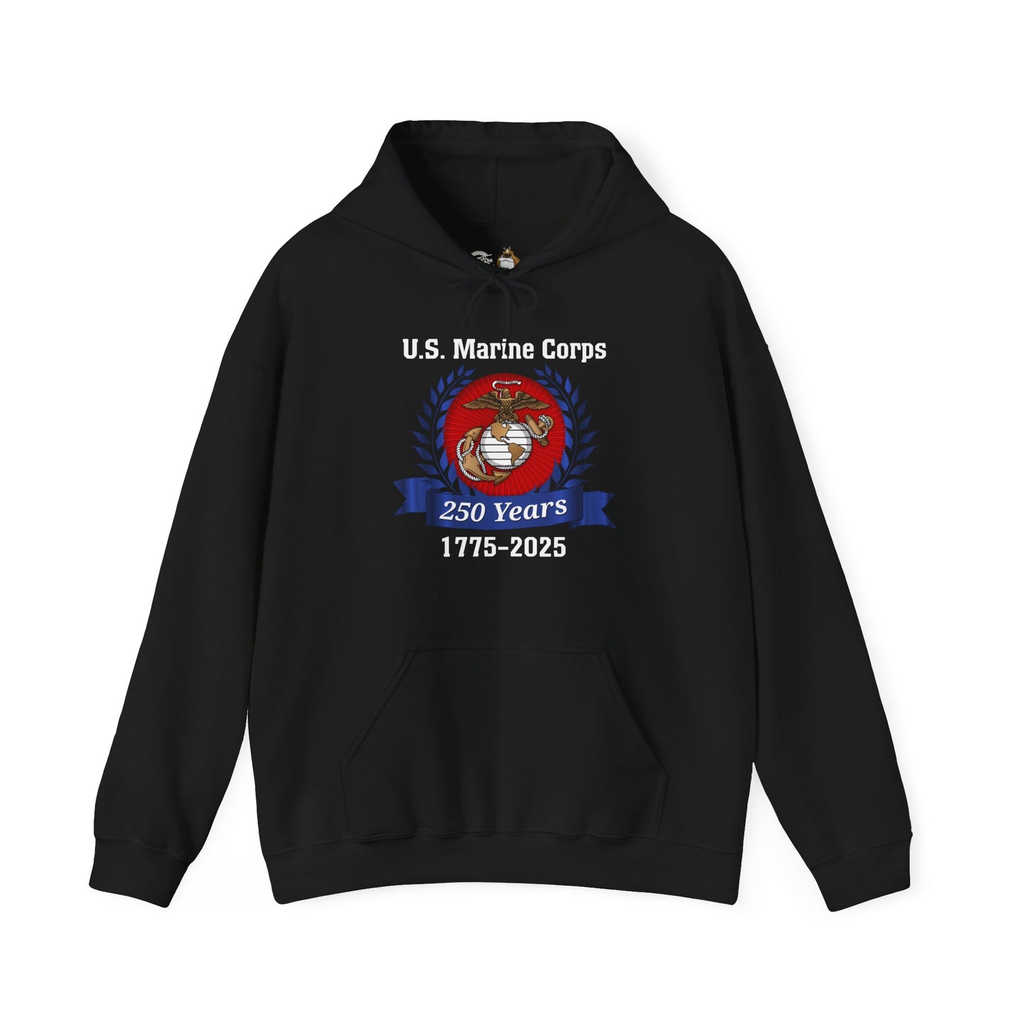 U.S. Marine Corps 250 Years Hoodie, Unisex Pullover, Commemorative Apparel