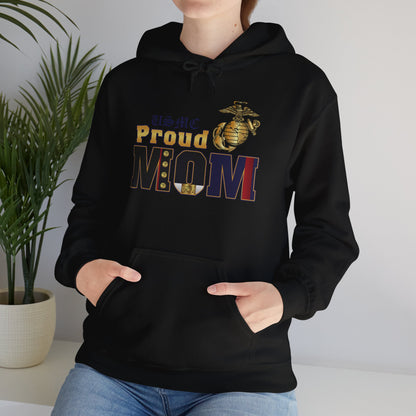 Hoodie: Dress Blue Proud Mom (Your Choice of Colors)