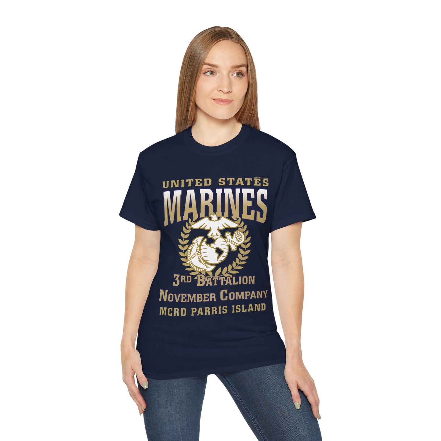T-Shirt: November Co. MCRD Parris Island (EGA + Back Proud Family)