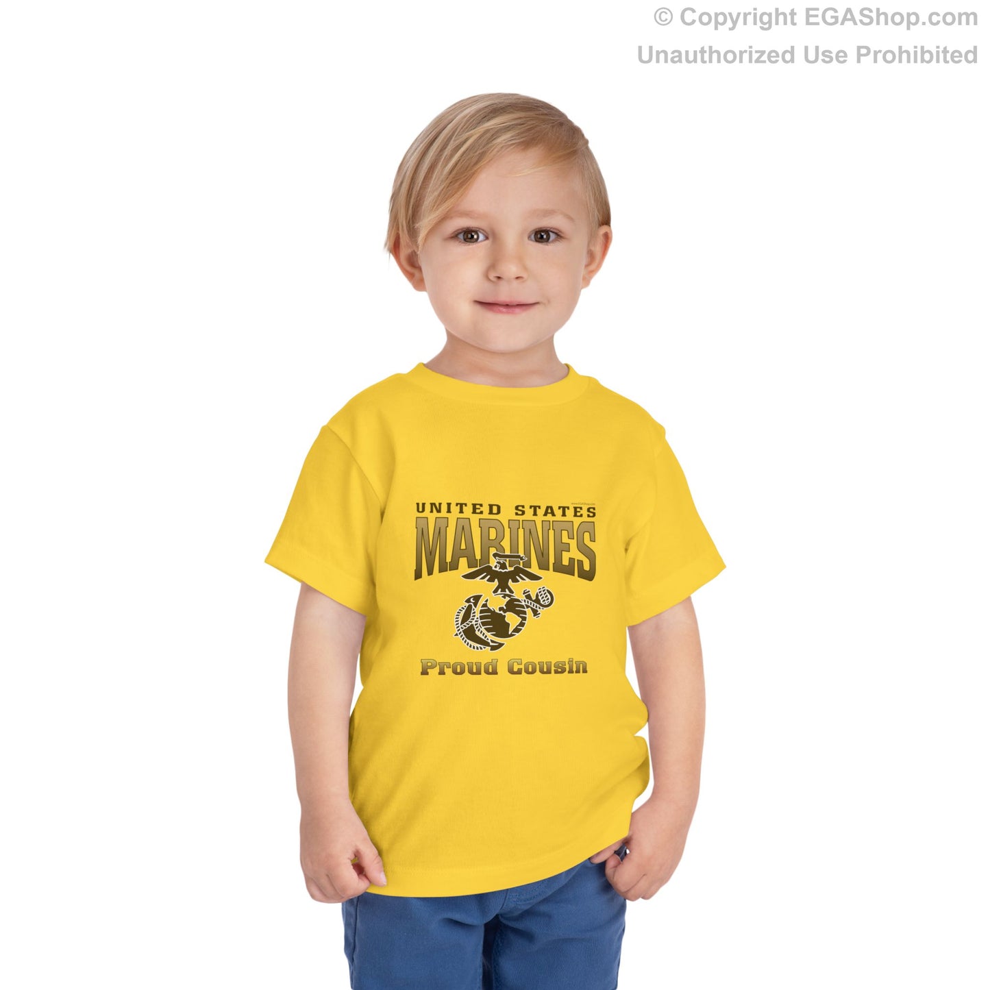 T-Shirt TODDLER: United States Marines Proud Cousin