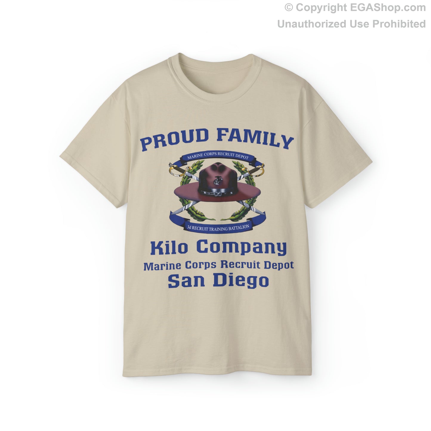 T-Shirt: Kilo Co. MCRD San Diego (3rd Battalion Crest)
