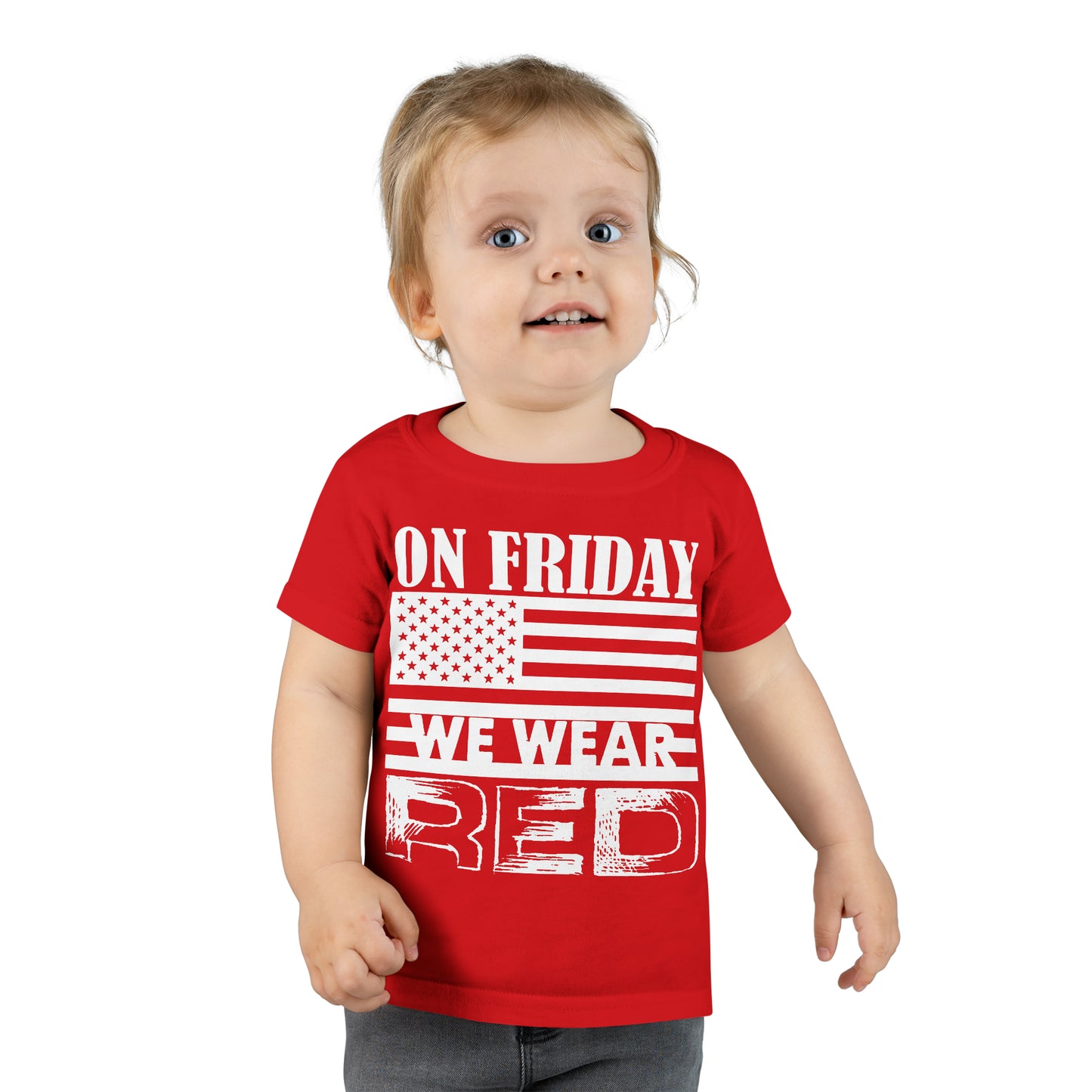 T-Shirt, Toddler: On Friday We Wear Red