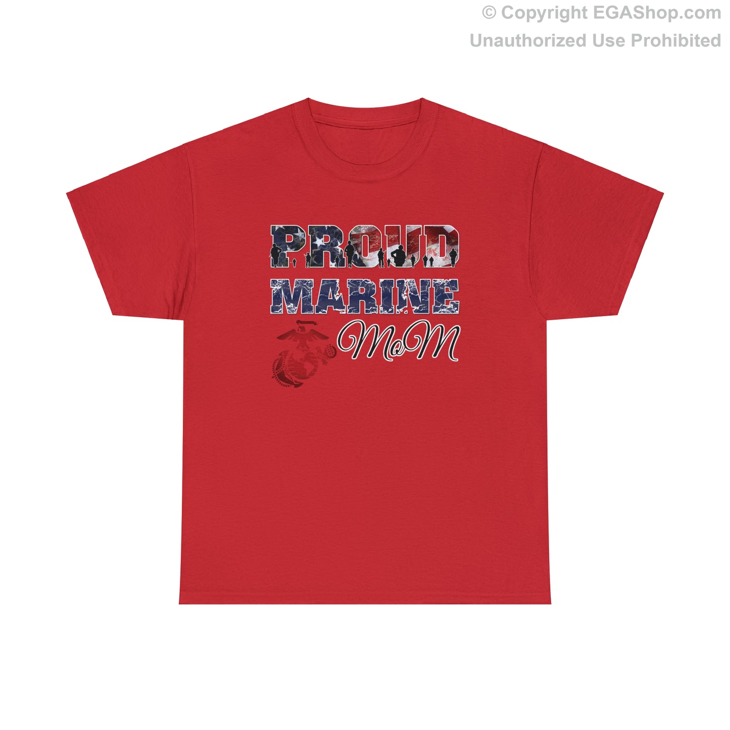 T-Shirt Proud Marine MoM (Your Choice of Colors)