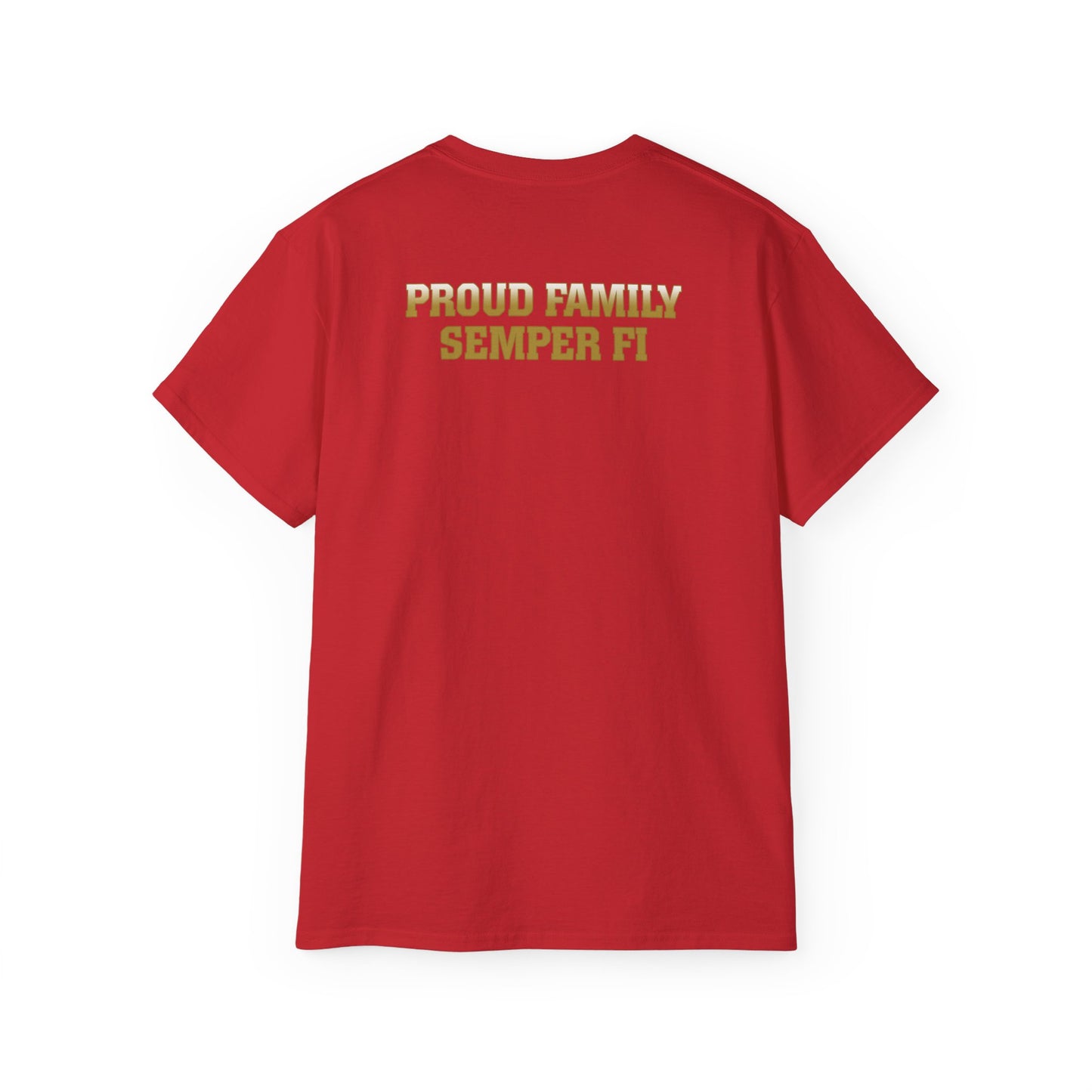 T-Shirt: Delta Co. MCRD Parris Island (EGA + Back Proud Family)