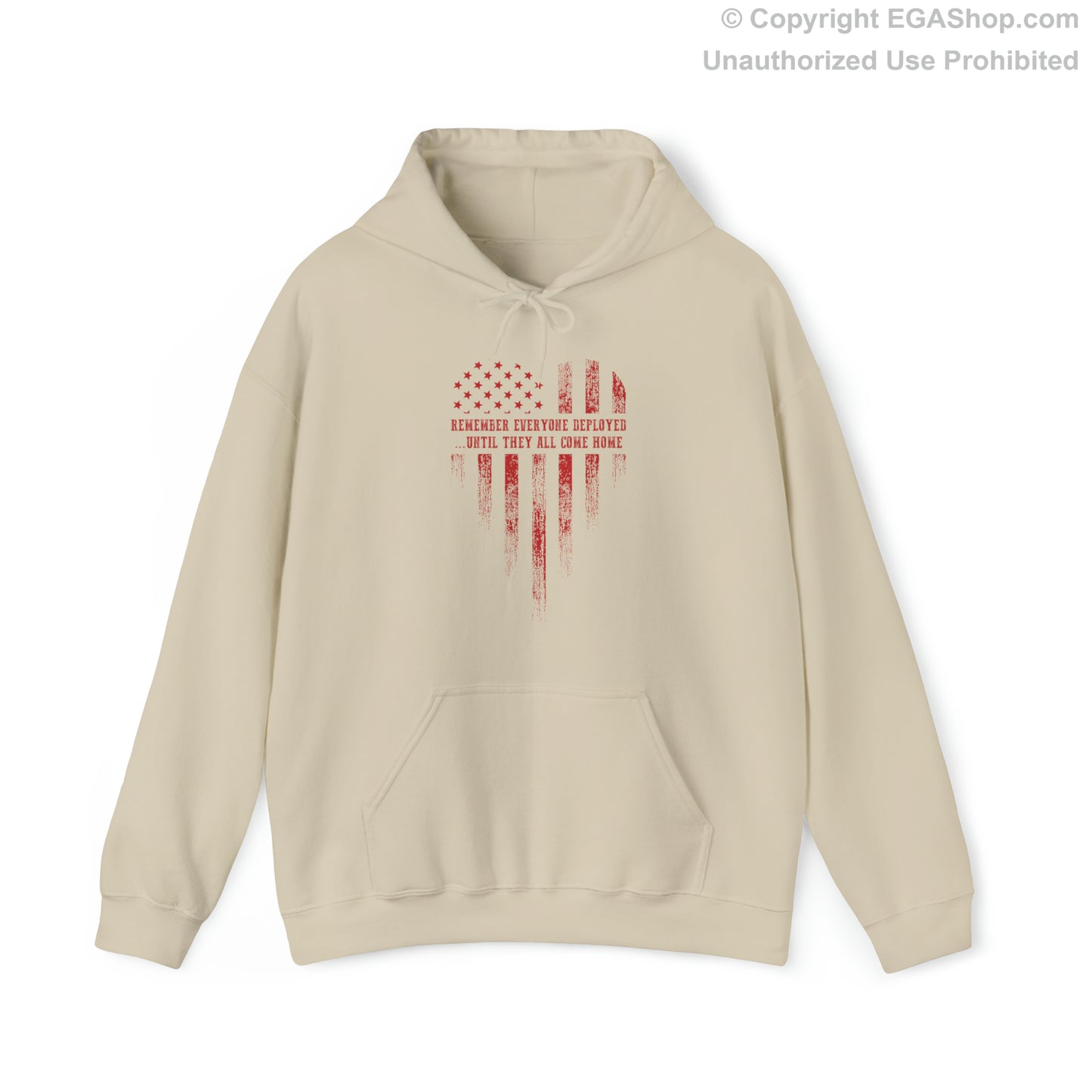 Hoodie: R.E.D. Heart American Flag