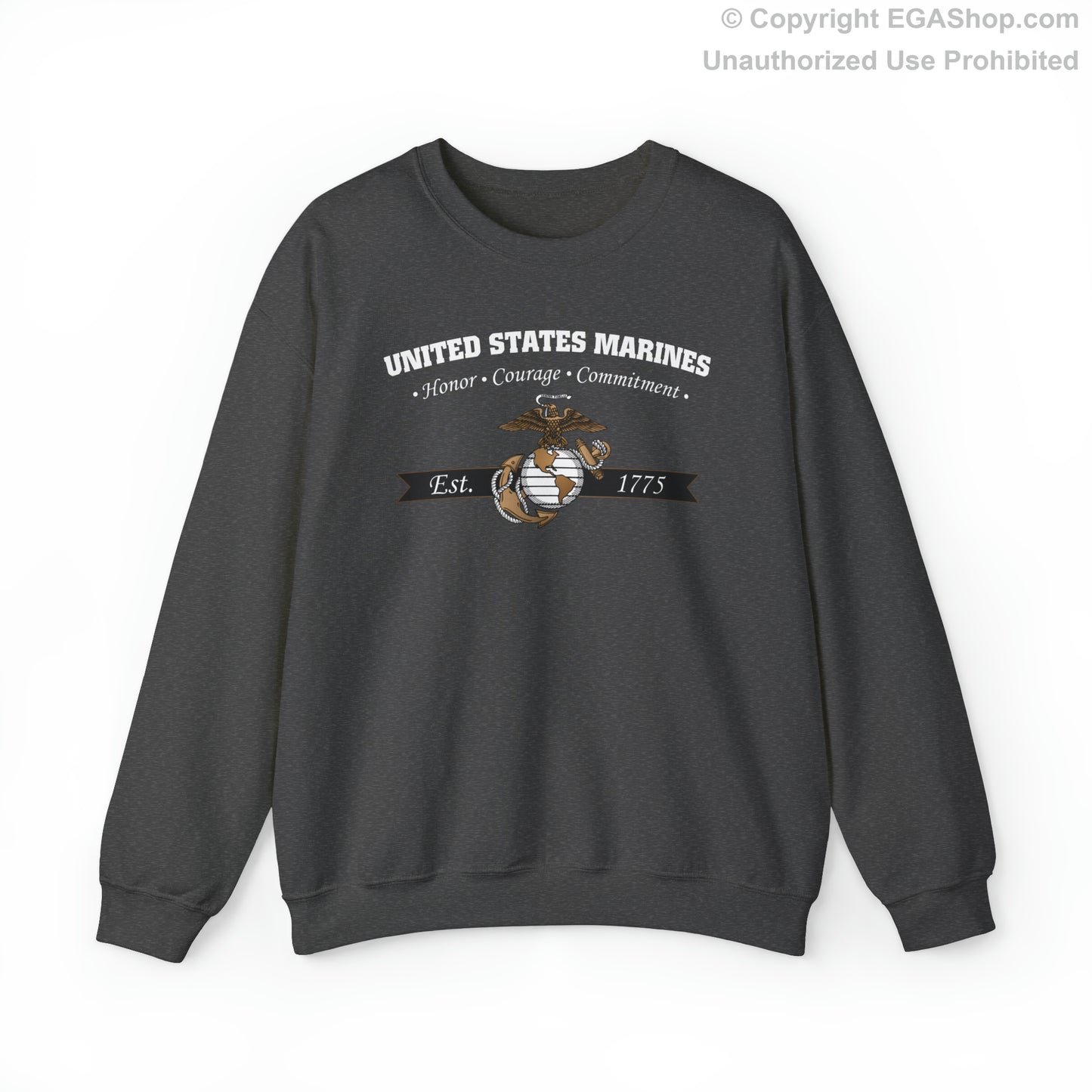 Sweatshirt: Honor, Courage, Commitment (Color Choices)