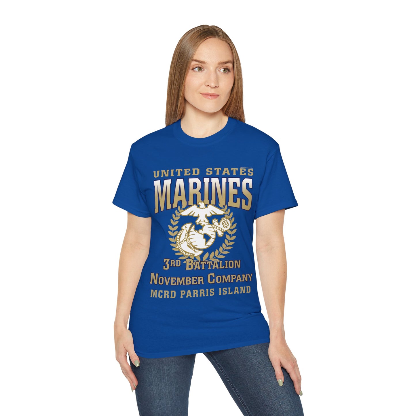 T-Shirt: November Co. MCRD Parris Island (EGA + Back Proud Family)