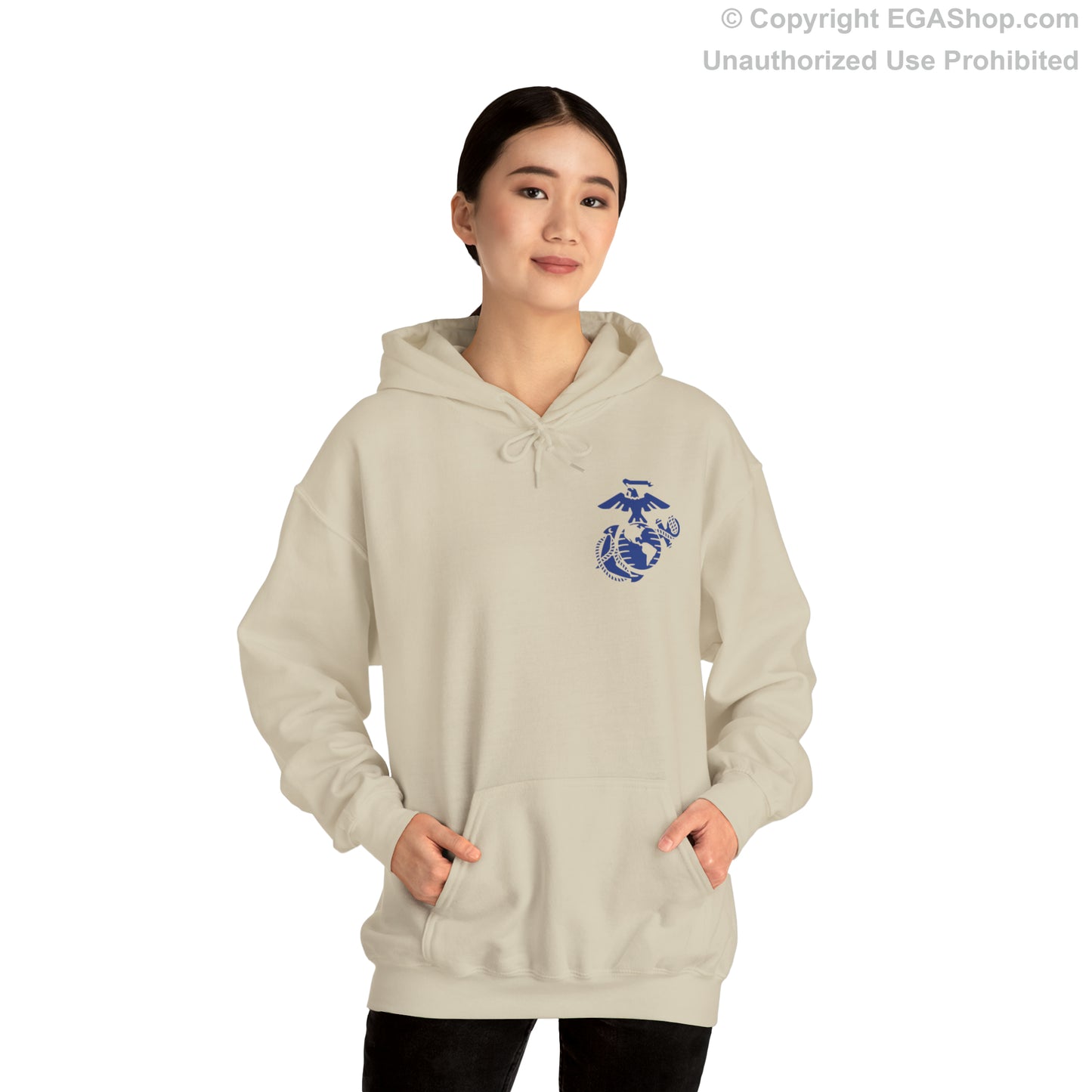 Hoodie: Mike Co. MCRD San Diego (3rd Battalion Crest on BACK)