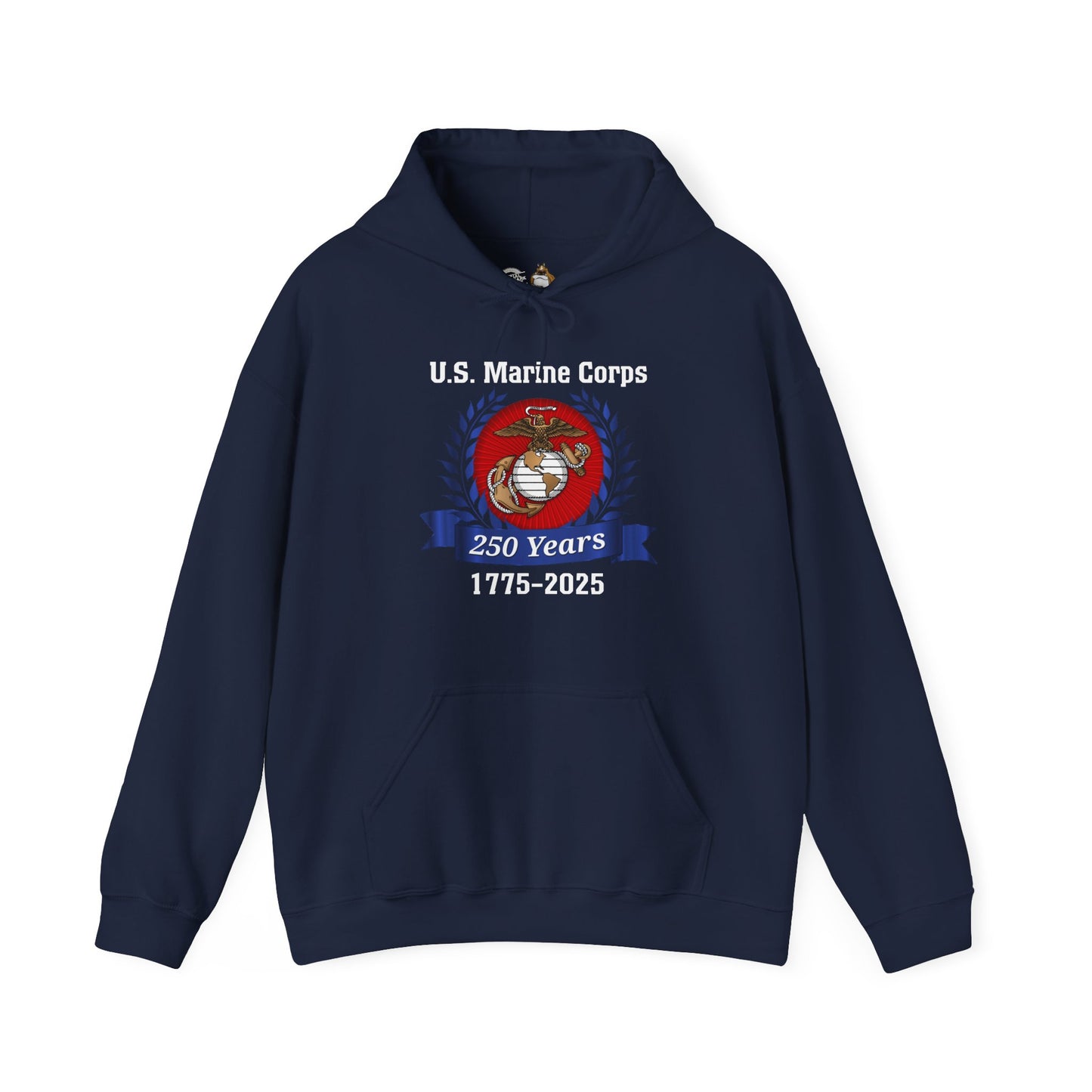 U.S. Marine Corps 250 Years Hoodie, Unisex Pullover, Commemorative Apparel
