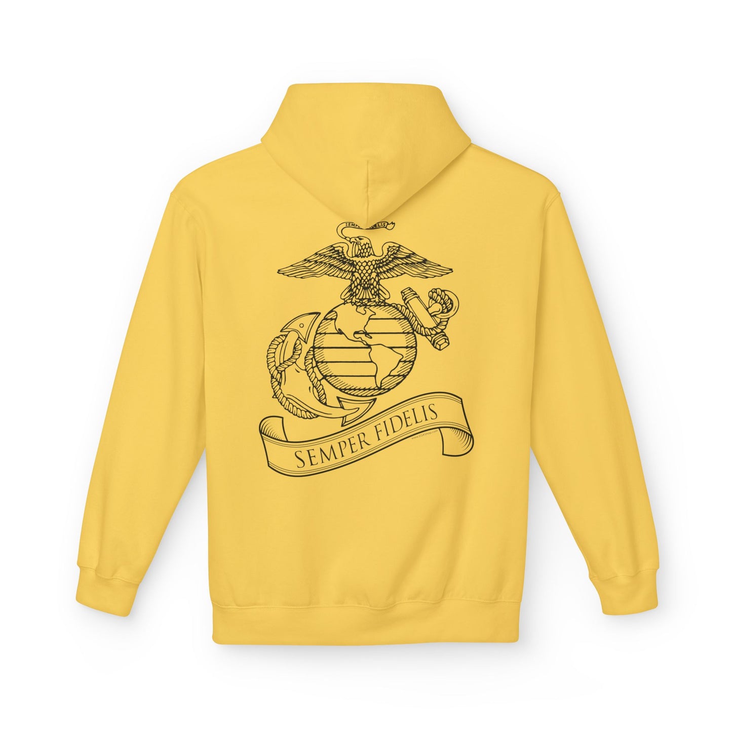 Hoodie: Midweight Softstyle Line EGA and Semper Fidelis