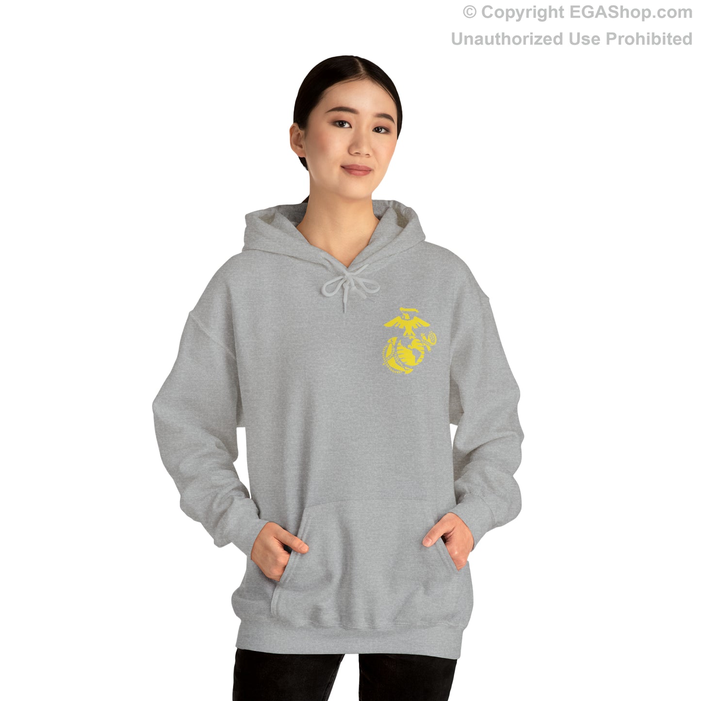 Hoodie: Echo Co. MCRD San Diego (2nd Battalion Crest on BACK)