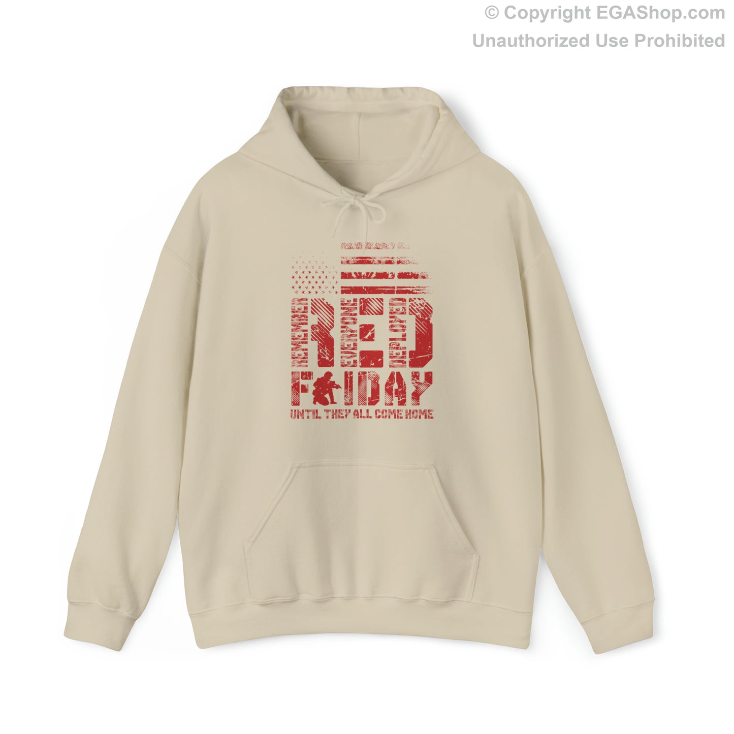 Hoodie: Red Friday with Kneeling Service Member