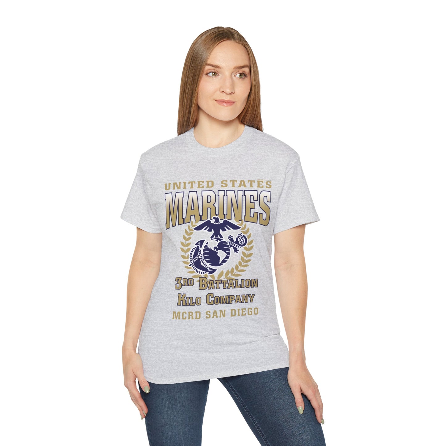 T-Shirt: Kilo Co. MCRD San Diego (EGA + Back Proud Family)