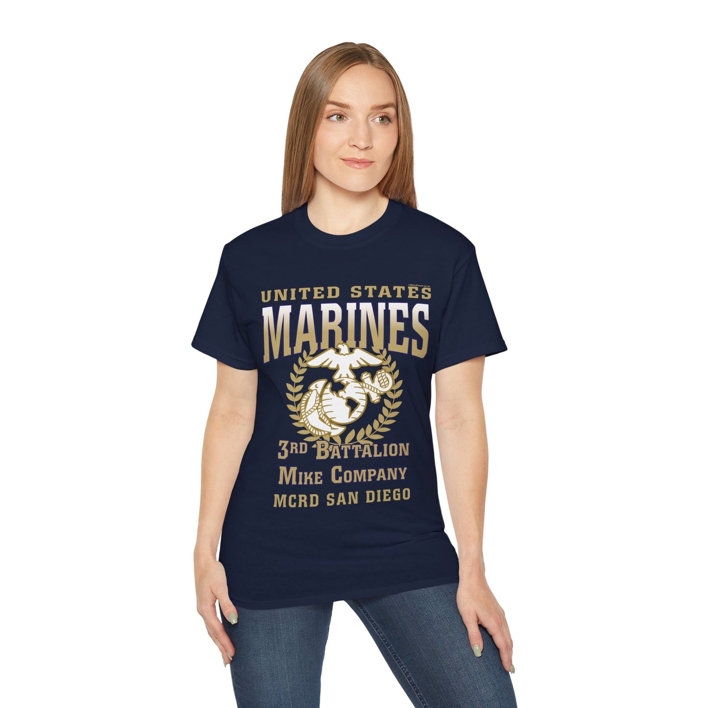 T-Shirt: Mike Co. MCRD San Diego (EGA + Back Proud Family)