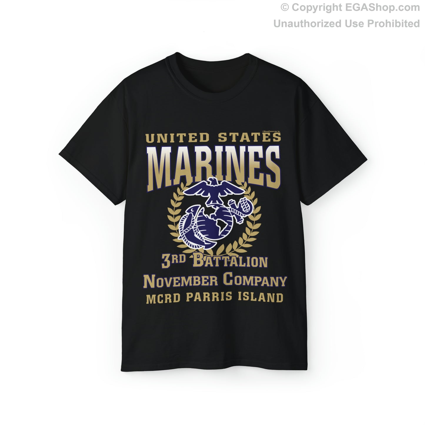 T-Shirt: November Co. MCRD Parris Island (EGA + Back Proud Family)