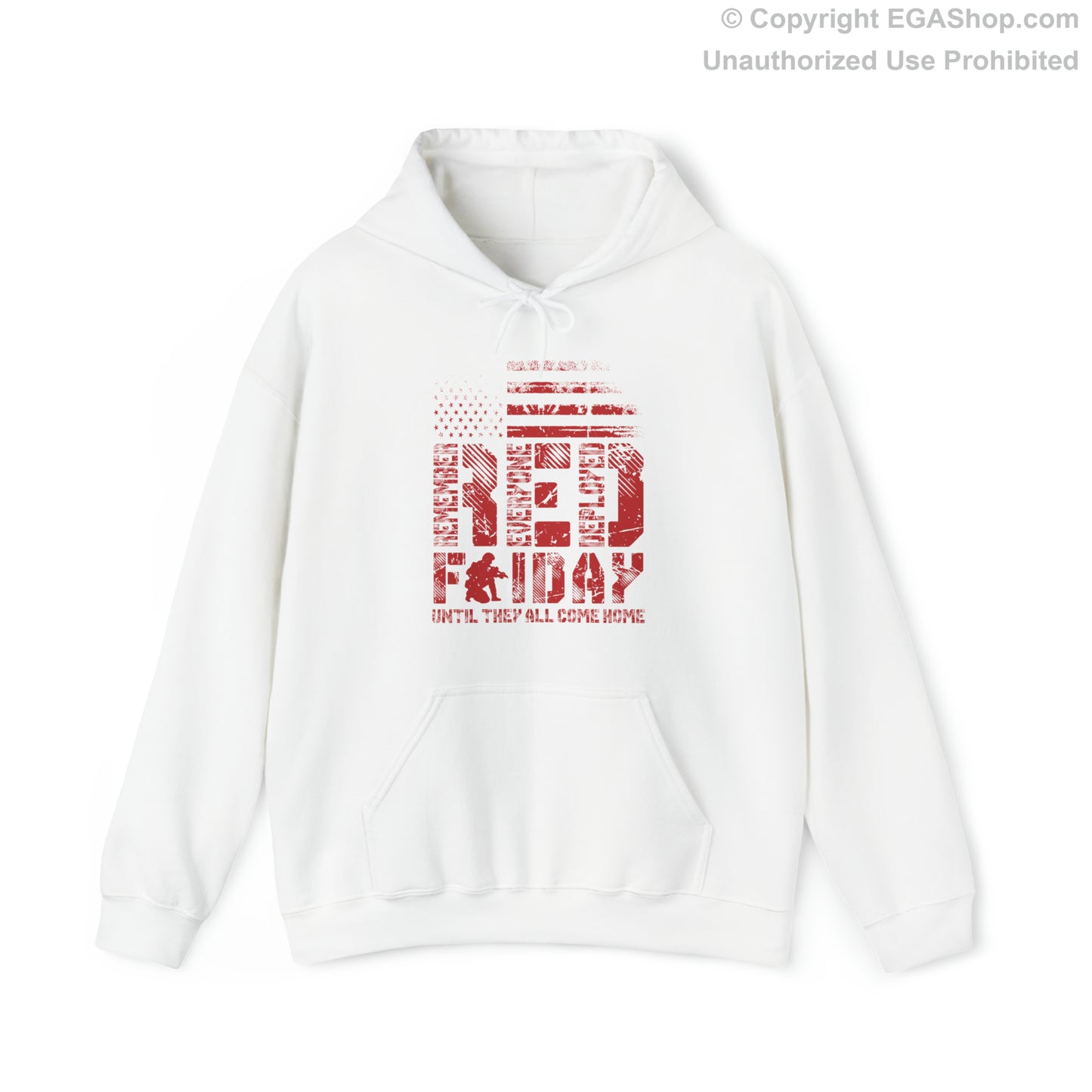Hoodie: Red Friday with Kneeling Service Member