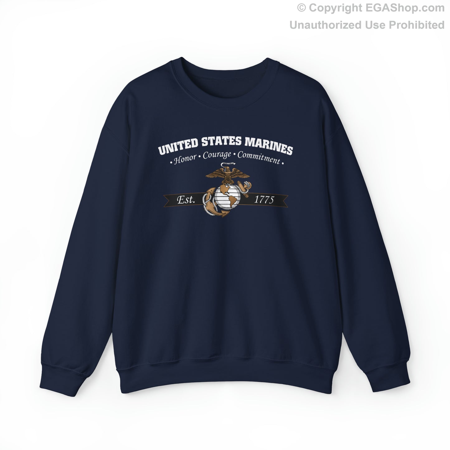Sweatshirt: Honor, Courage, Commitment (Color Choices)
