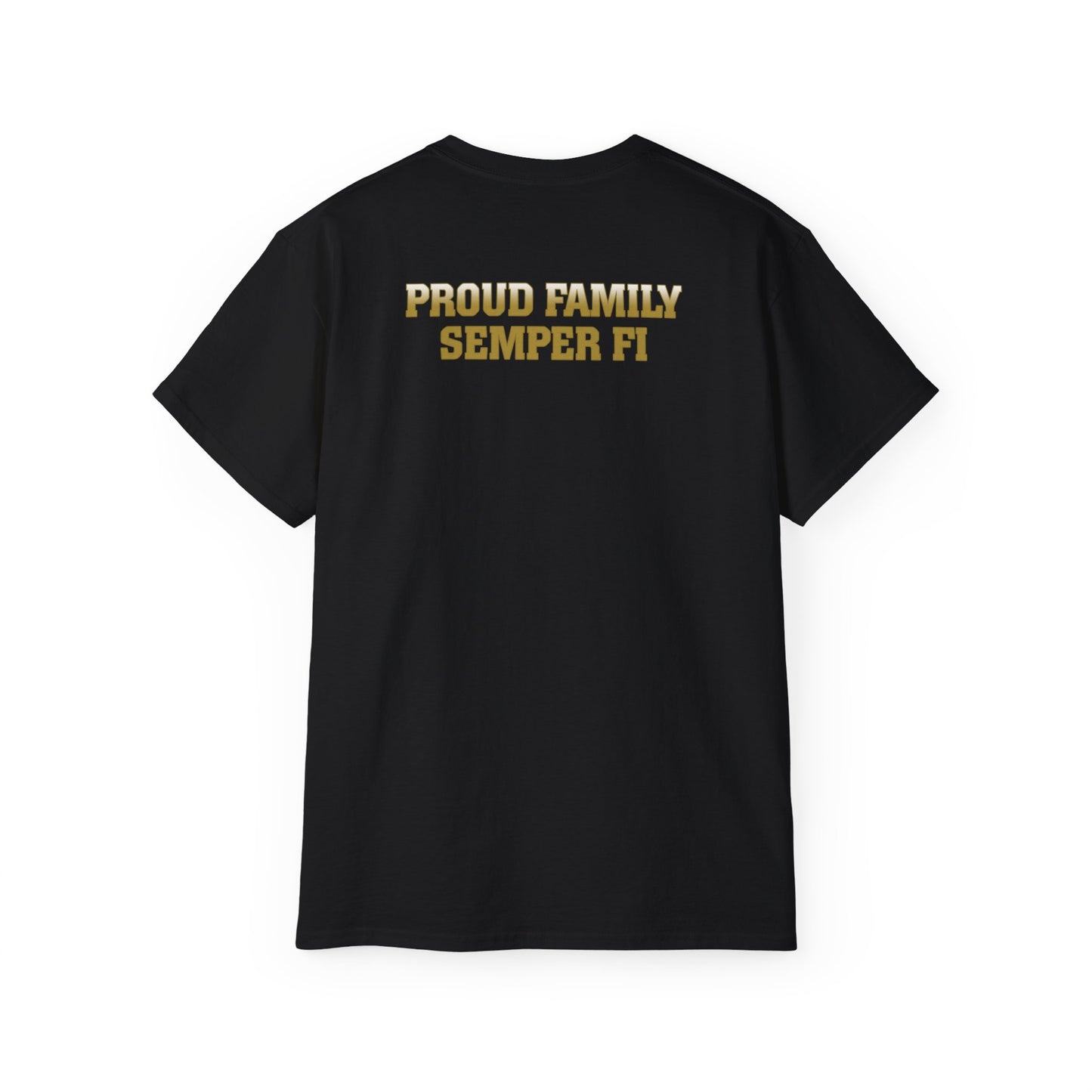 T-Shirt: Delta Co. MCRD Parris Island (EGA + Back Proud Family)