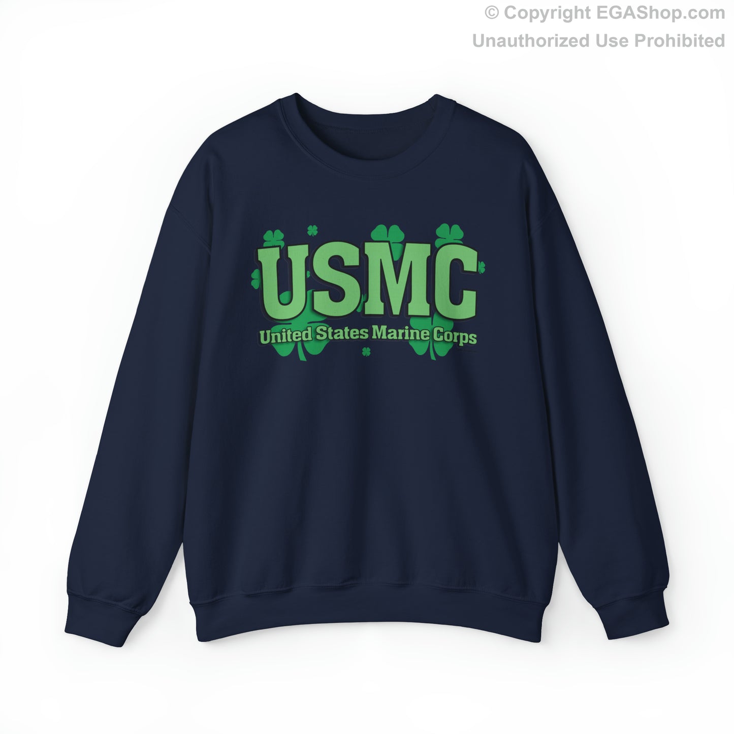 Sweatshirt: USMC Shamrocks