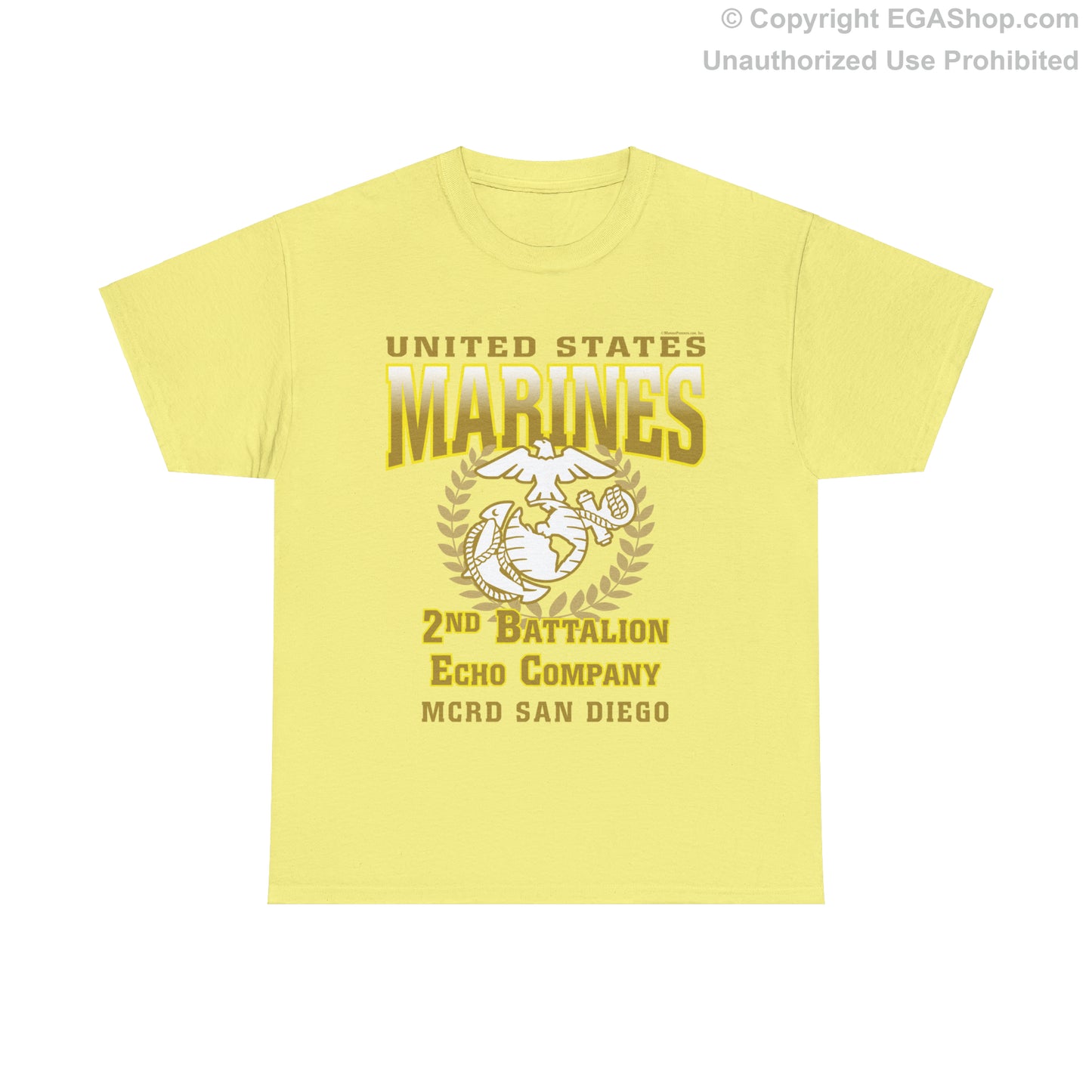 T-Shirt: Echo Co. MCRD San Diego (EGA + Back Proud Family)