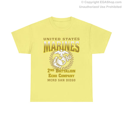 T-Shirt: Echo Co. MCRD San Diego (EGA + Back Proud Family)