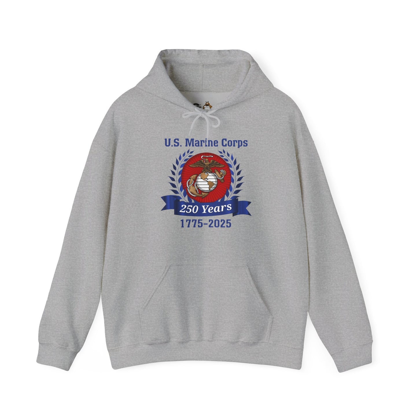 U.S. Marine Corps 250 Years Hoodie, Unisex Pullover, Commemorative Apparel