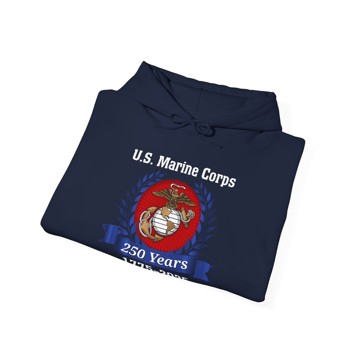 U.S. Marine Corps 250 Years Hoodie, Unisex Pullover, Commemorative Apparel