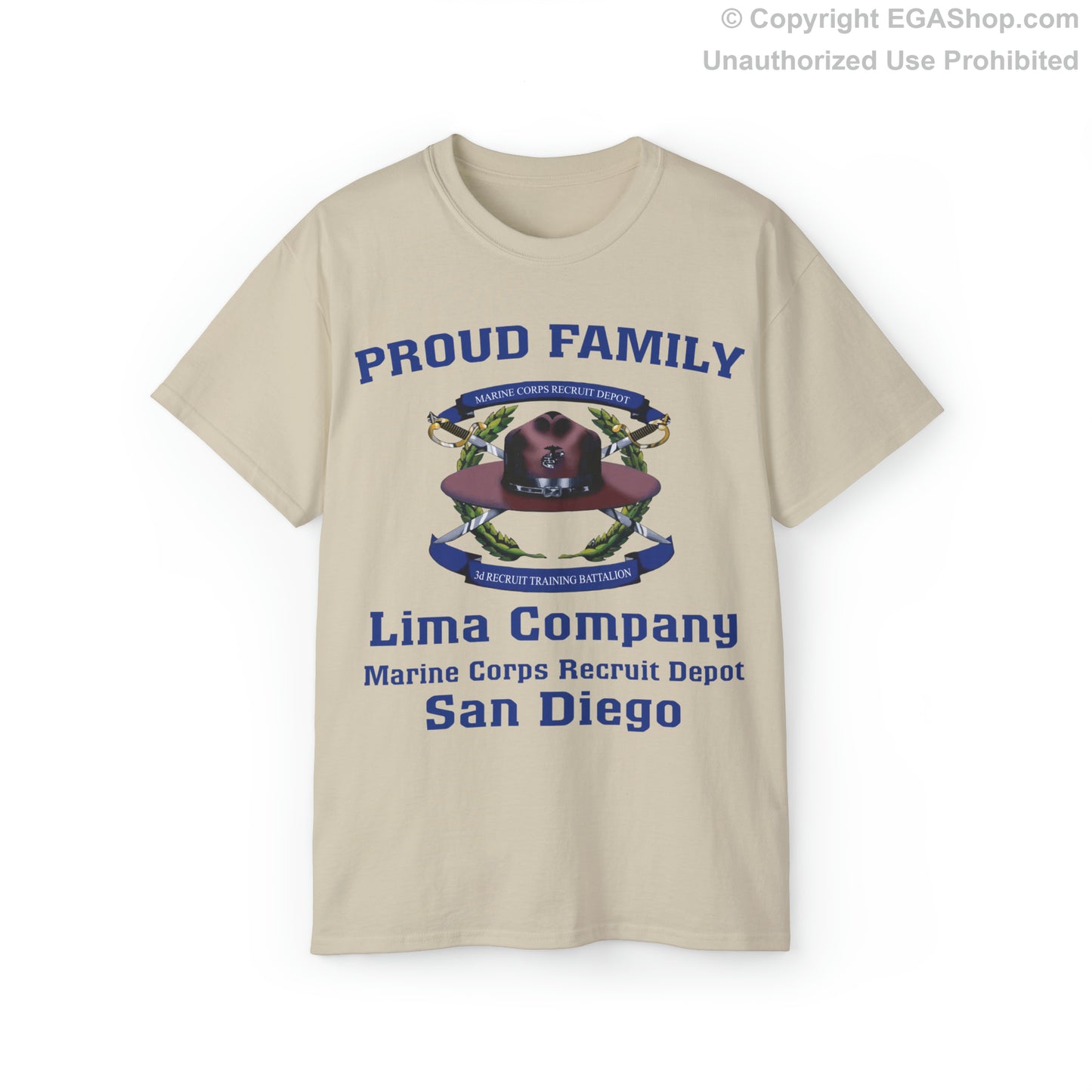 T-Shirt: Lima Co. MCRD San Diego (3rd Battalion Crest)